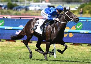 MELBOURNE, AUSTRALIA - OCTOBER 10: James McDonald riding Sequinned winning race 2, the Thoroughbred Club Of Australia Plate during Melbourne Racing at Caulfield Racecourse on October 10, 2026 in Melbourne, Australia. (Photo by Vince Caligiuri/Getty Images)