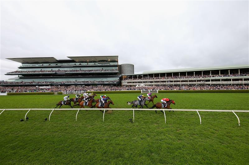SYDNEY, AUSTRALIA - OCTOBER 14:  Kerrin McEvoy riding Redzel (#3) wins race 8 in The Tab Everest during The Everest Day at Royal Randwick Racecourse on October 14, 2017 in Sydney, Australia.  (Photo by Jason McCawley/Getty Images for The ATC )