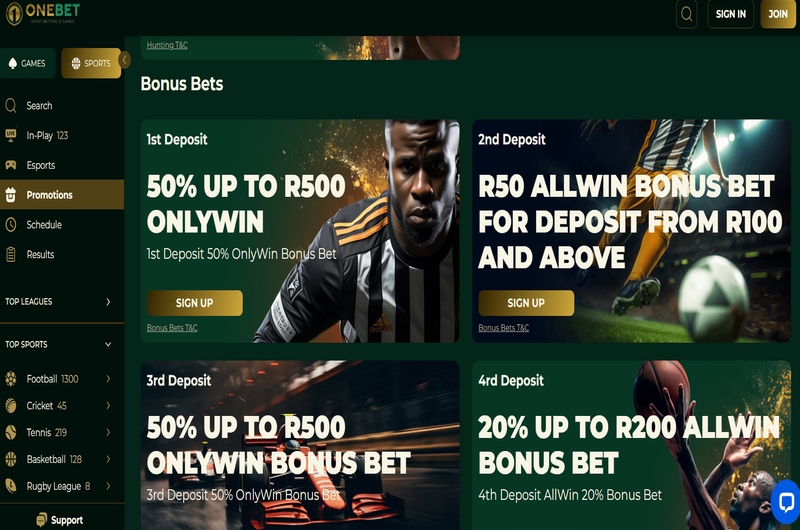 Onebet Promotion