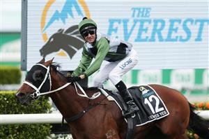 SYDNEY, AUSTRALIA - OCTOBER 19: Glen Boss riding Yes Yes Yes wins race 7 The TAB Everest during The Everest at Royal Randwick Racecourse on October 19, 2019 in Sydney, Australia. (Photo by Mark Metcalfe/Getty Images)