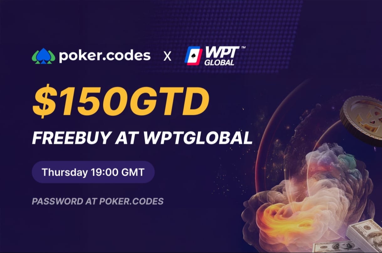 $250 GTD PokerCodes x WPT Global Freebuy on Thursdays