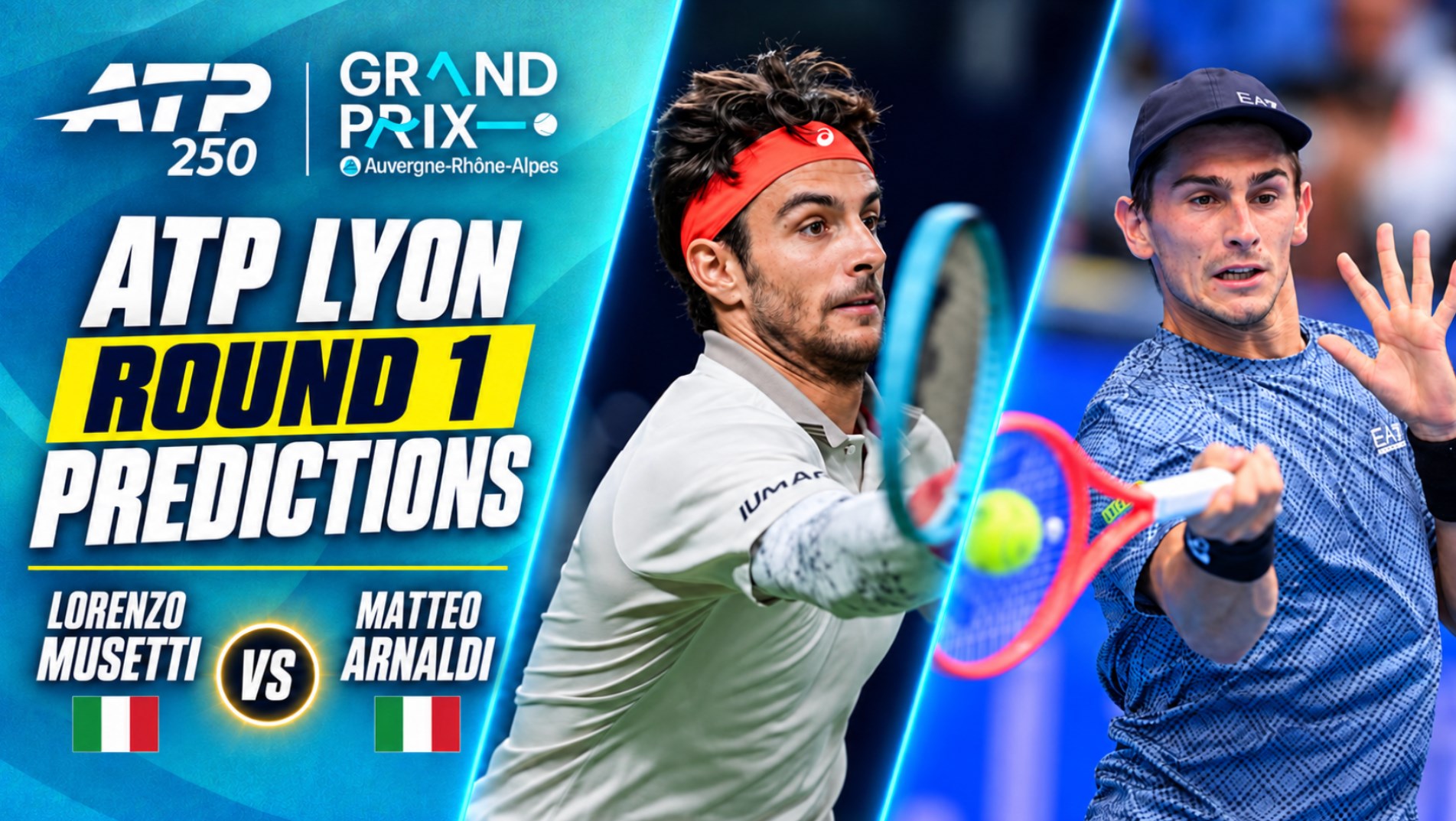 Lorenzo Musetti vs Matteo Arnaldi ATP Lyon Tips, Prediction & Live ...
