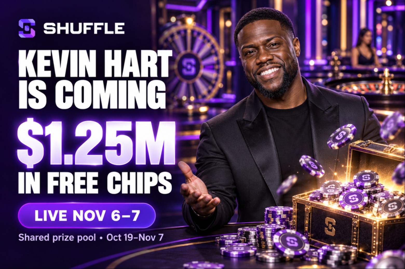 Kevin Hart coming to Shuffle