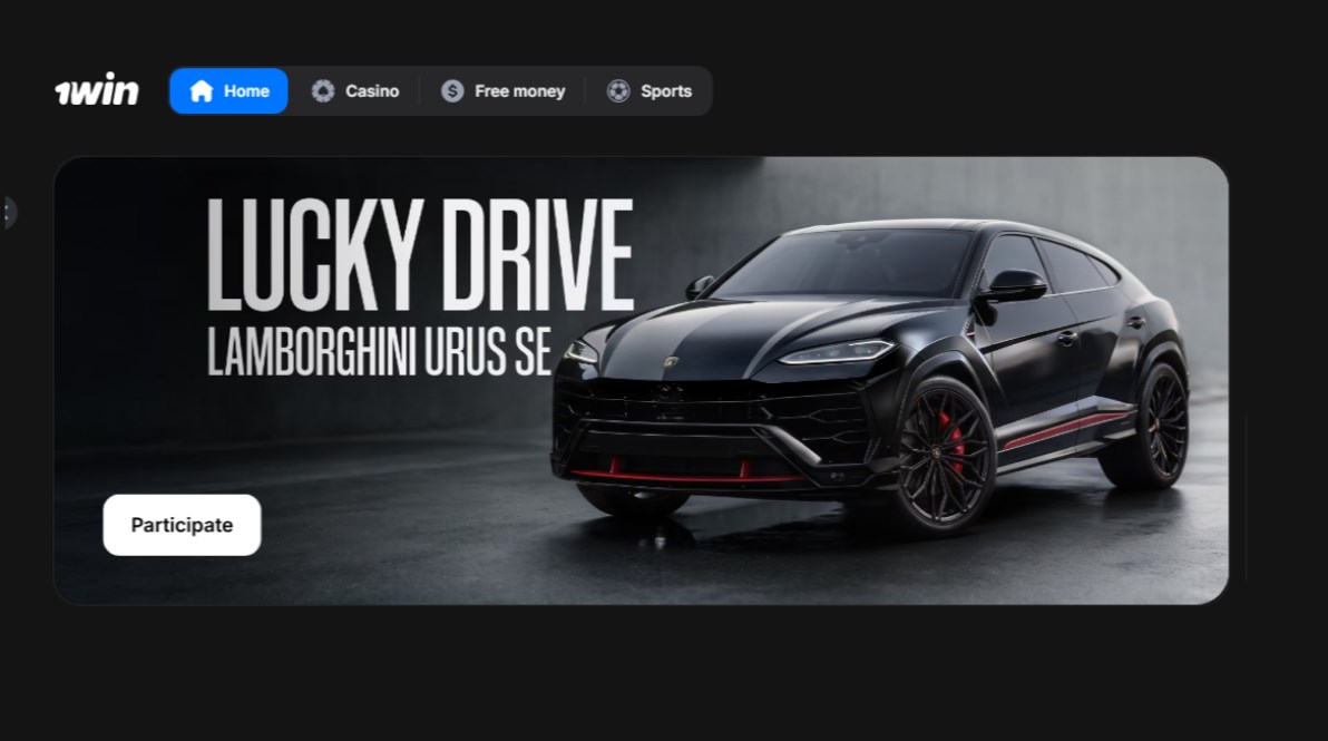 1win Lucky Drive Win a Lamborghini Urus SE