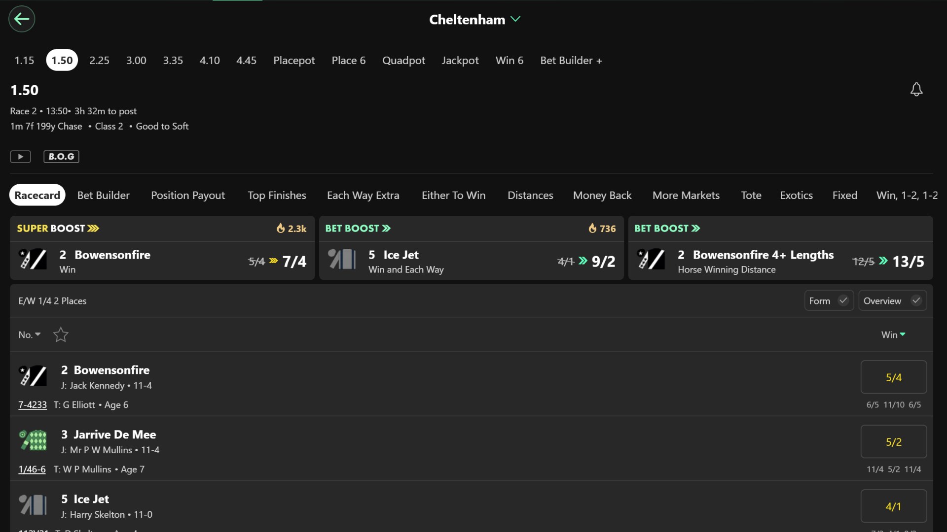 Bowensonfire Cheltenham Super Boost Bowensonfire Cheltenham Super Boost