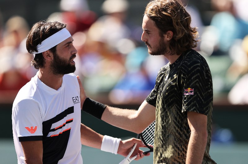 Nikoloz Basilashvili Stefanos Tsitsipas