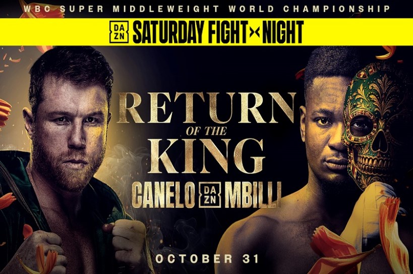 dazn Canelo Alvarez Christian Mbilli live stream