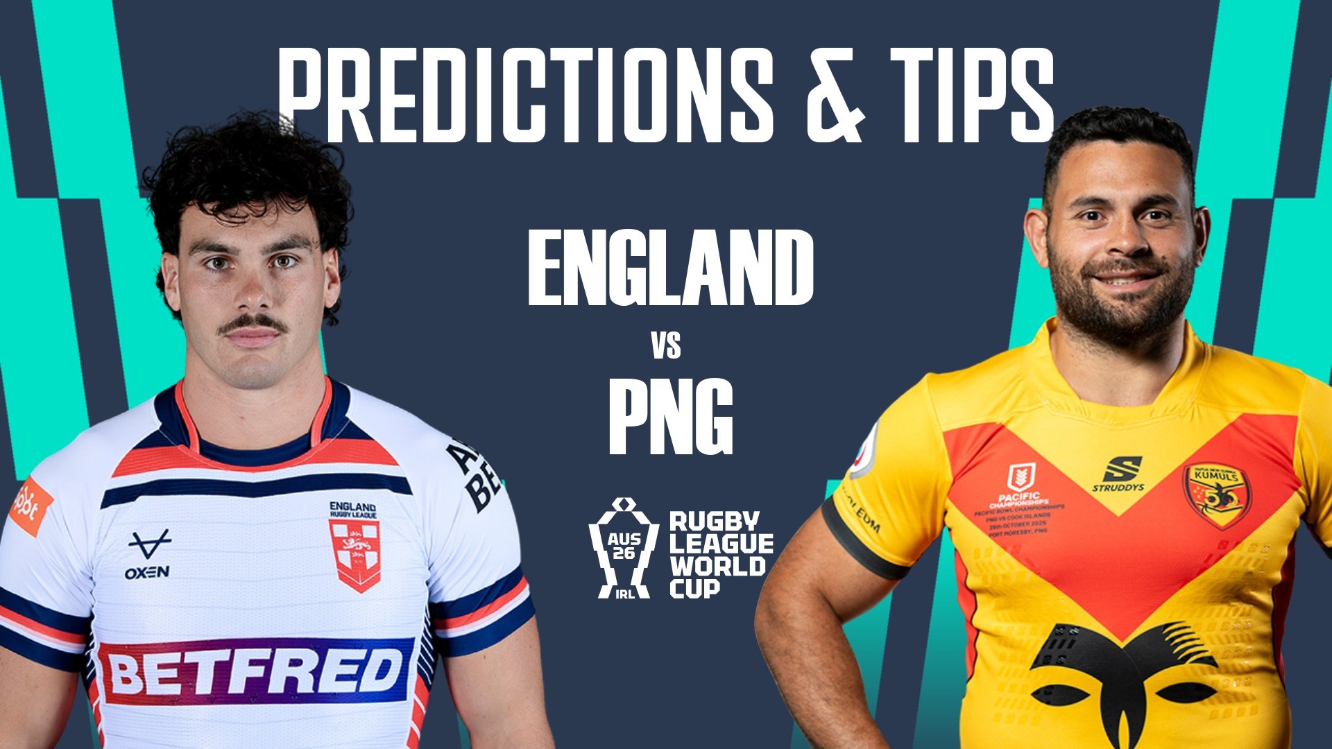 England vs Papua New Guinea Rugby League World Cup 2026 Tips