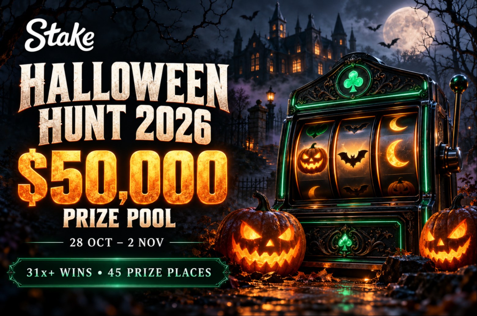 $50K Stake Halloween Hunt