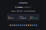 300K Shuffle Coinflip Win