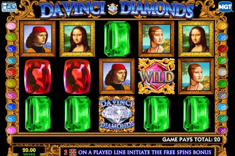 da vinci diamond nj online slot