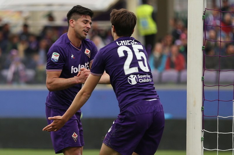 Federico Chiesa at Giovanni Simeone