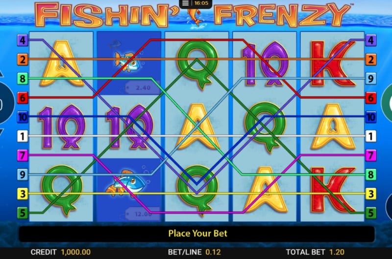 fishin frenzy slots