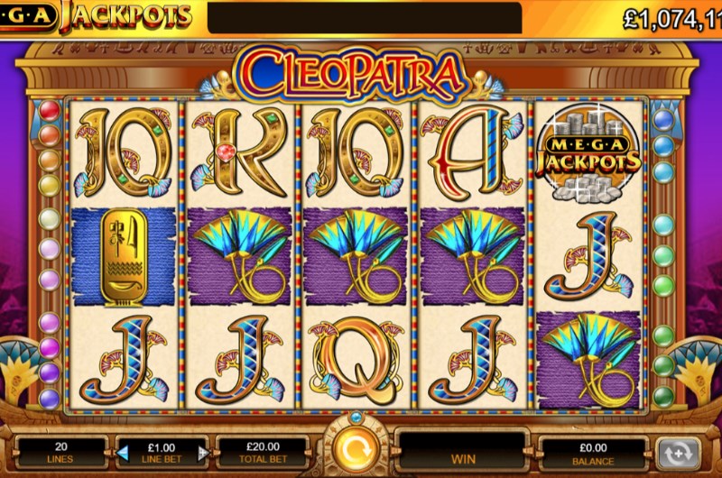 cleopatra slots megajackpots
