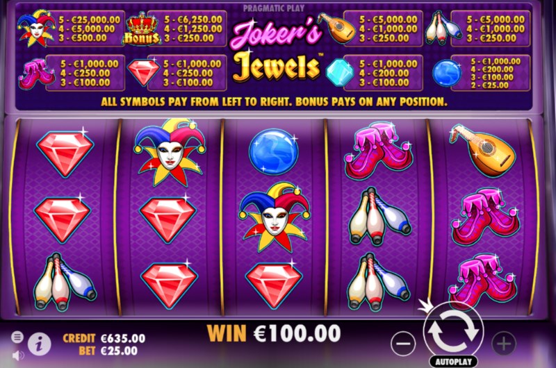 Jokers jewels сокровища джокера игровой автомат