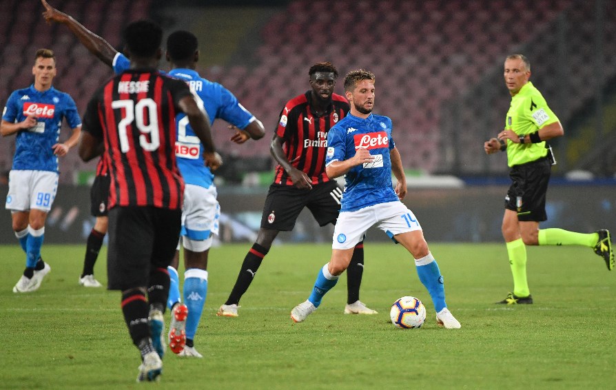 Napoli vs AC Milan attack
