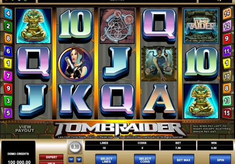 Tomb Raider Slots Game