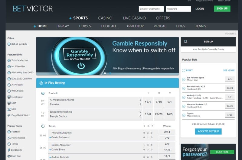 Betvictor bonus bet