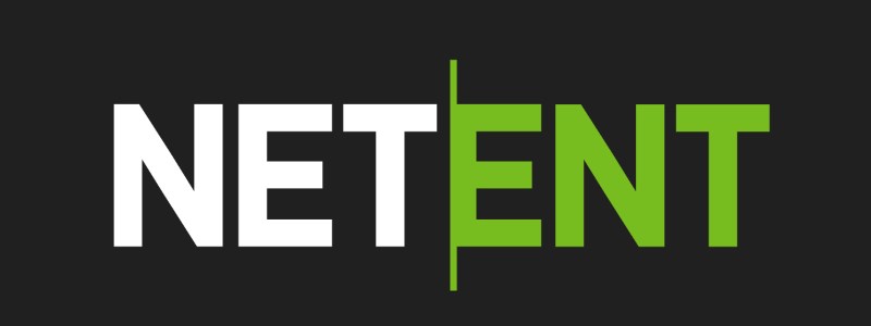 NetEnt logo on black background NetEnt logo on black background