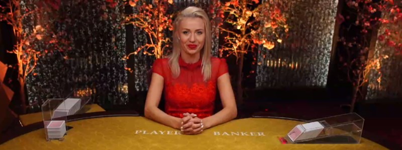 Live Baccarat Dealer at Evolution Table Live Baccarat Dealer at Evolution Table