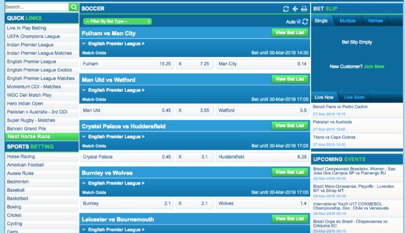 LM Bookmaker Football Betting