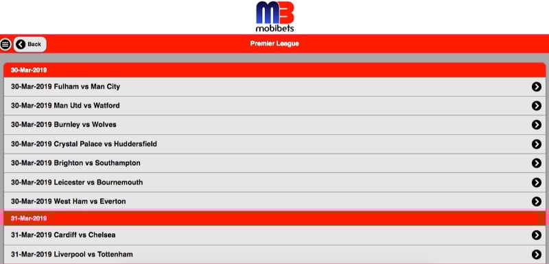 Mobibets Football Betting Mobibets Football Betting