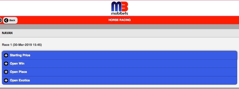 Mobibets Horse Racing