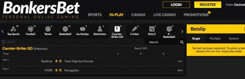 Bonkersbet Esports