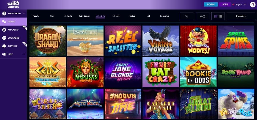 Wild Jackpots Casino Home