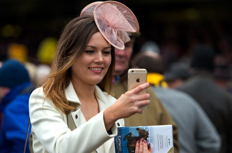 watching racing on phone watching racing on phone