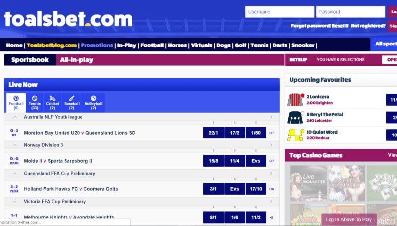 Toals Live Betting Toals Live Betting