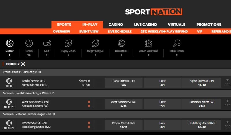 SportNation Live Betting SportNation Live Betting