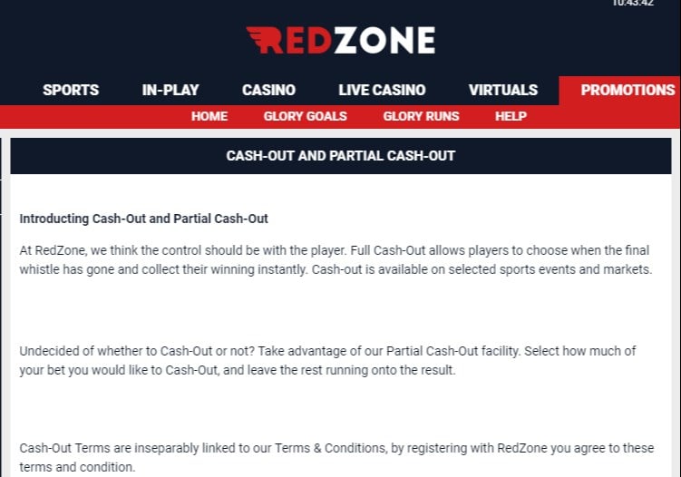RedZoneSports Cash Out RedZoneSports Cash Out