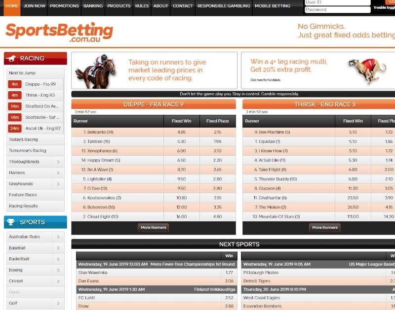 Sportsbetting.com.au Home Sportsbetting.com.au Home