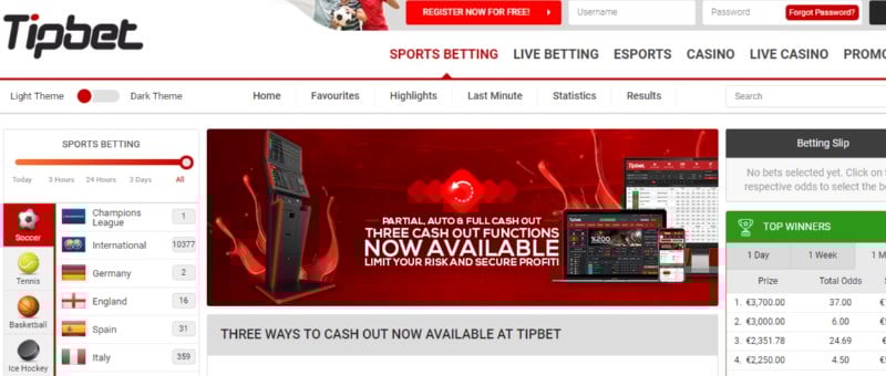 Tipbet Cash Out