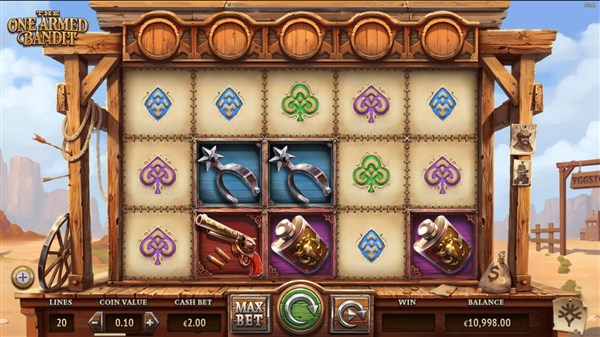 The One Armed Bandit slot features huge payouts available across 5 reels and 20 paylines and special features to boost your wins.