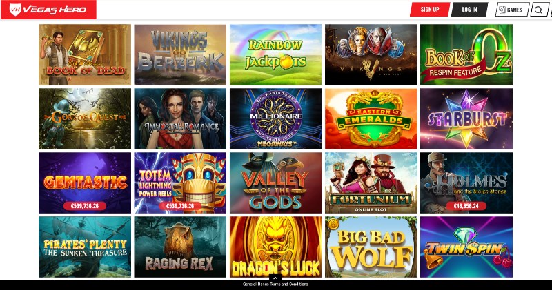 Vegas Hero Casino Review
