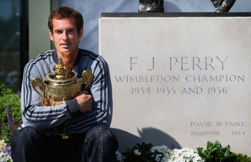 Andy Murray wimbledon 2013 trophy Andy Murray wimbledon 2013 trophy