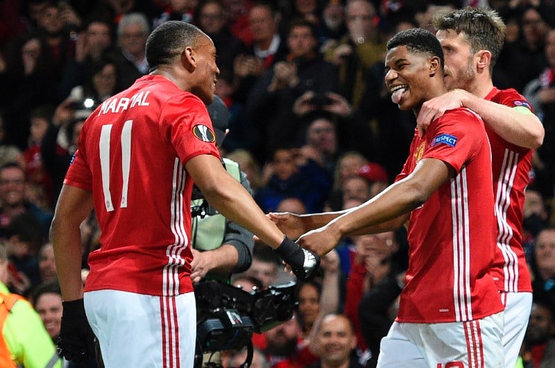 Marcus Rashford and Anthony Martial Marcus Rashford and Anthony Martial