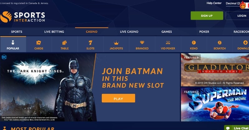 Sports Interaction Casino