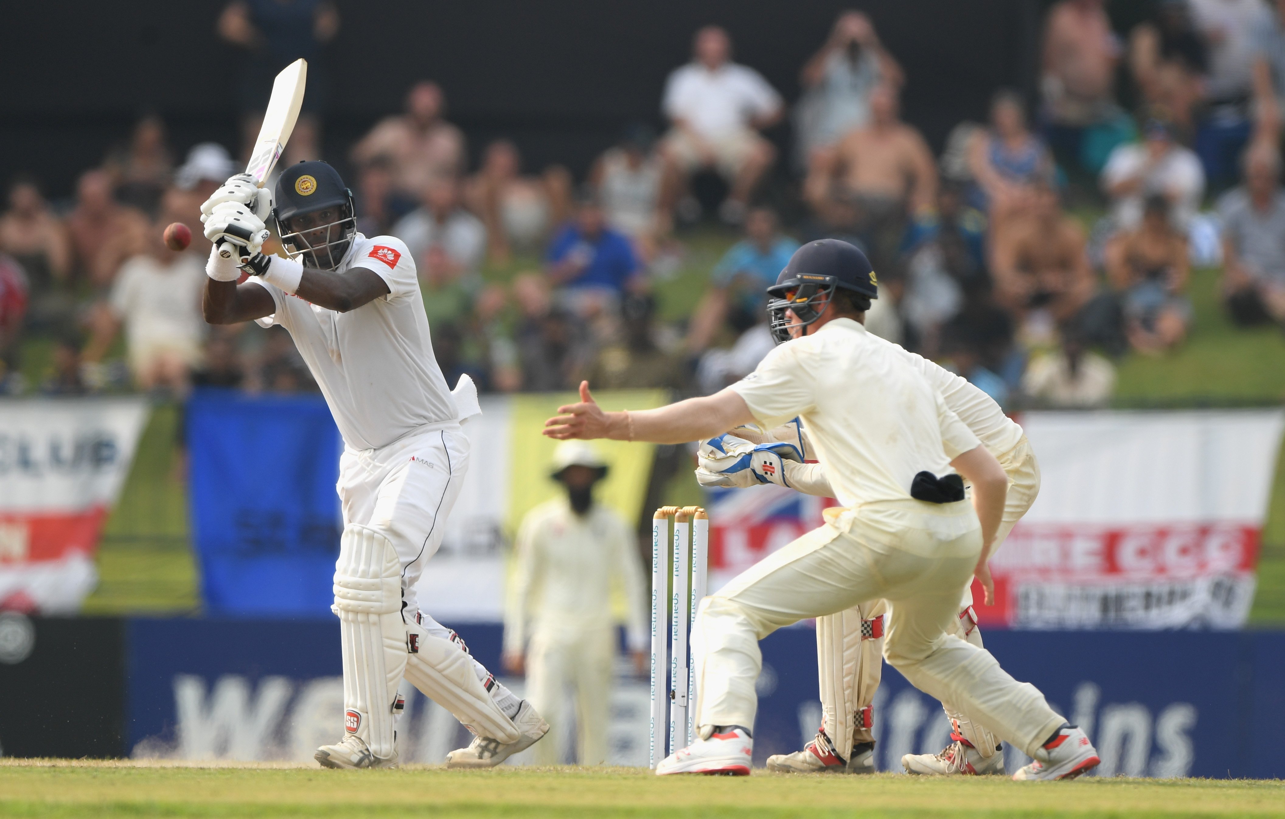 Angelo Mathews test batting