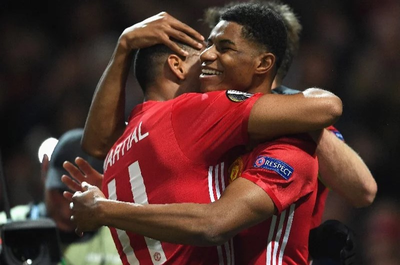 Marcus Rashford and Anthony Martial