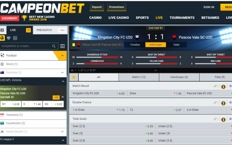 CampeonBet Live Betting CampeonBet Live Betting