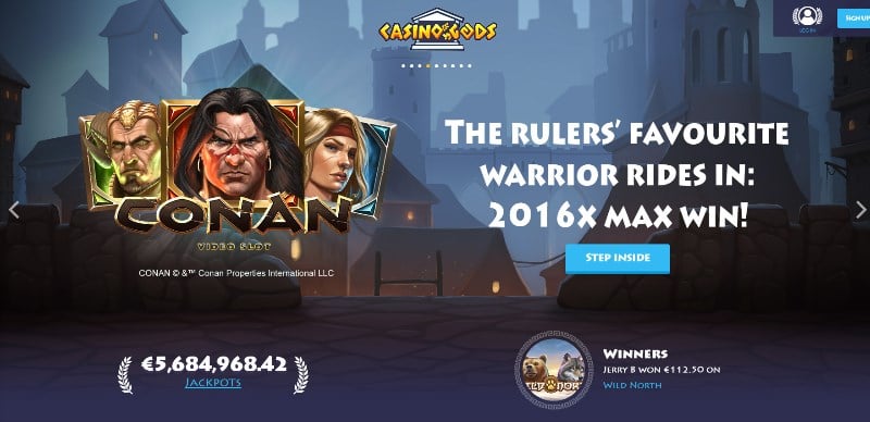 Casino Gods Homepage