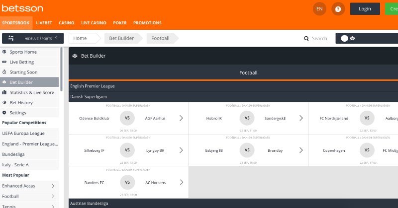 Betsson Builder Betsson Builder