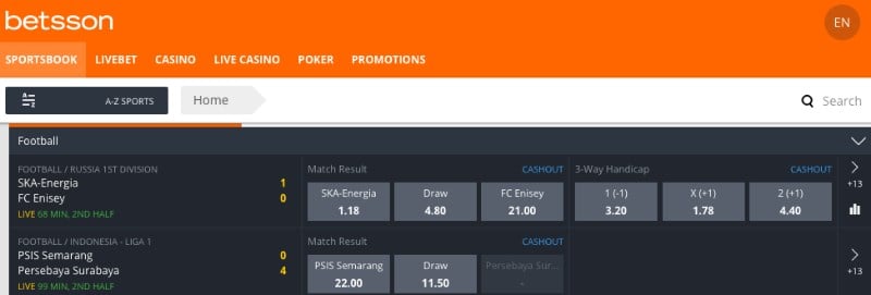 Betsson Cashout Betsson Cashout