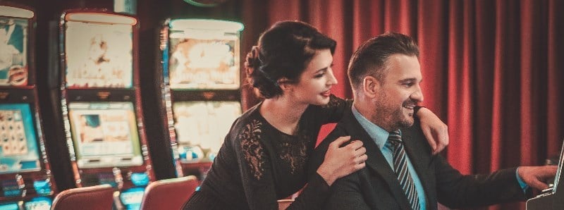 couple using slot tips to win