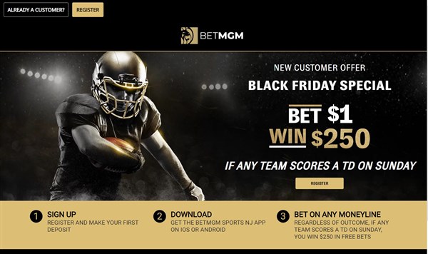 Deposit $10. Bet $1. Get $250 in free bets.