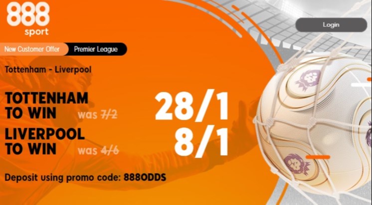 Tottenham vs Liverpool Odds Boost - Back Tottenham at 28/1 or Liverpool
