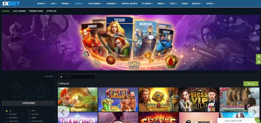 1xbet bonus casino